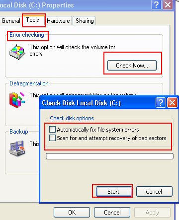 repair file system