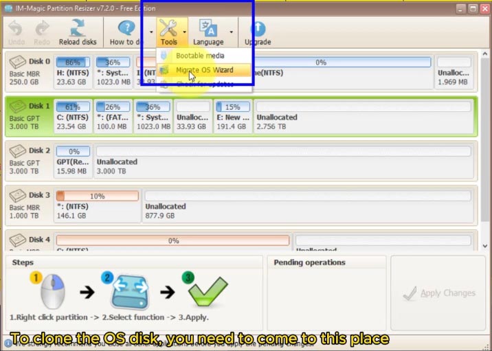 clone partition