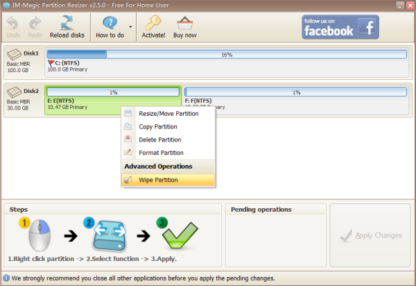Wipe Partition